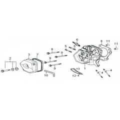 PGE 65 DCS -  - Efco Generator Cylinder Head Diagram
