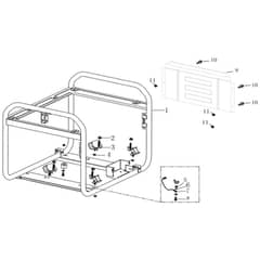 PGE 65 DCS -  - Efco Generator Frame Diagram