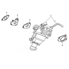 PGE 65E DCS -  - Efco Generator Carburettor Diagram