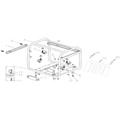 PGE 80E-3 DCS -  - Efco Generator Frame Diagram