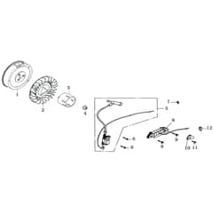 PGE 80E-3 DCS -  - Efco Generator Ignition group Diagram