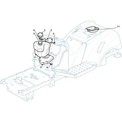 PGX 140 - 2013 - 2T0320273/Y13 - Castel Garden Ride On Mower Fuel Tank Diagram