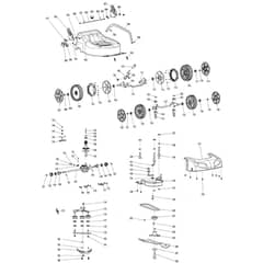 Makita PLM4622N2 - Petrol Lawn Mower - Power Tool 02 Diagram
