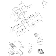 Makita PLM4630N2 - Petrol Lawn Mower - Power Tool 01 Diagram