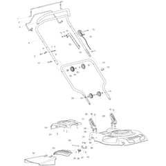 Makita PLM4819 - Petrol Lawn Mower - Power Tool 01 Diagram