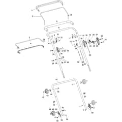 Makita PLM5600 - Petrol Lawn Mower - Power Tool 01 Diagram