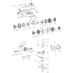 Makita PM4601SR - Petrol Lawn Mower - Power Tool 02 Diagram