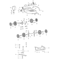 Makita PM461R - Petrol Lawn Mower - Power Tool 02 Diagram