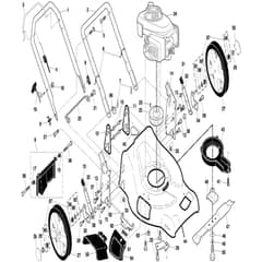 McCulloch PM555 SD - 96141001700 - 2007-08 - Frame Parts Diagram