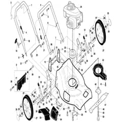 McCulloch PM555 SD - 96141001701 - 2007-08 - Frame Parts Diagram