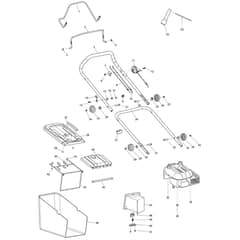 Makita PM-4601SR - Petrol Lawn Mower - Power Tool 01 Diagram