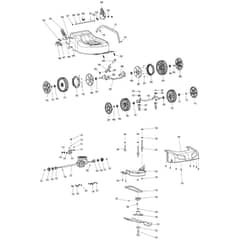 Makita PM-4601SR - Petrol Lawn Mower - Power Tool 02 Diagram