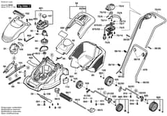 Qualcast Power Trak 400 - F016511042 - Main Assembly