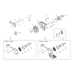PPH 250 - Oleo-Mac Pole Pruners Starter assy and clutch Diagram