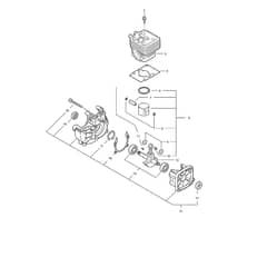 Cylinder, Crankcase, Piston