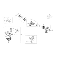 PPX 271 - Oleo-Mac Pole Pruners Tank and air filter Diagram
