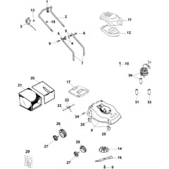 PR 40 S -  - Efco Rotary Mower Complete illustrated parts list Diagram
