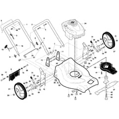McCulloch PRE5553 - 96141009503 - 2008-09 - Frame Parts Diagram