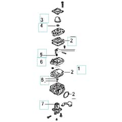 McCulloch PREMIO EX - 2007-05 - Carburettor Parts Diagram