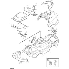 Primo - 2009 - 13-2412-02 - Mountfield Front Mower Bodywork Diagram