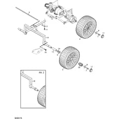 Primo - 2009 - 13-2412-02 - Mountfield Front Mower Wheels Diagram