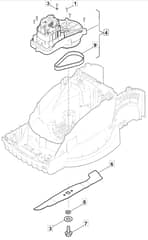 PRINCESS 34 - 2013 - 294340063/M12 - Mountfield Rotary Mower Blade Diagram