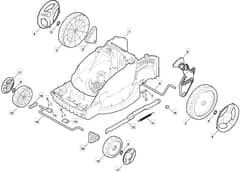 PRINCESS 34 Li - 2019-2020 - 294343063/M19 - Mountfield Rotary Mower Height Adjusting Diagram
