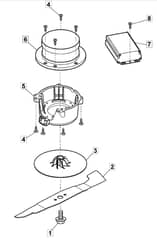 PRINCESS 34 Li - 2015 - 294345063/M15 - Mountfield Rotary Mower Blade Diagram