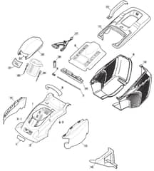 PRINCESS 34 Li - 2015 - 294345063/M15 - Mountfield Rotary Mower Deck Diagram