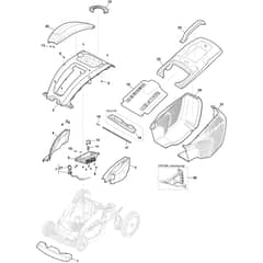 PRINCESS 34 Li Kit - 2021-2022 - 294346263/M21 - Mountfield Rotary Mower Bodywork Diagram