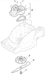 PRINCESS 38 - 2012-2020 - 294380063/M12 - Mountfield Rotary Mower Blade Diagram