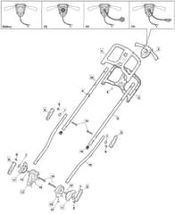 PRINCESS 38 - 2012-2014 - 294380063/MFR - Mountfield Rotary Mower Handle Diagram