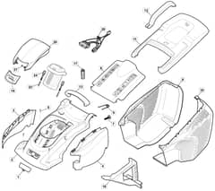 PRINCESS 38 Li - 2019-2020 - 294383063/M19 - Mountfield Rotary Mower Deck Diagram