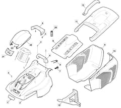 PRINCESS 38 Li - 2012-2013 - 294385063/M12 - Mountfield Rotary Mower Deck Diagram