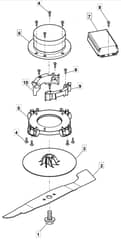 PRINCESS 38 Li - 2015 - 294385063/M15 - Mountfield Rotary Mower Blade Diagram