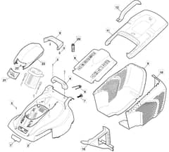 PRINCESS 38 Li - 2012-2013 - 294385063/MFR - Mountfield Rotary Mower Deck Diagram