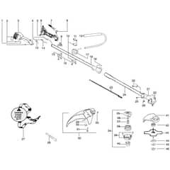 McCulloch PRO MAC 320 GT - 2009-04 - Shaft & Handle (1) Parts Diagram