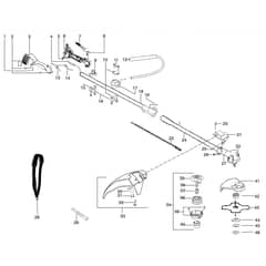 McCulloch PRO MAC 320 GT - 2009-04 - Shaft & Handle (2) Parts Diagram