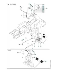 Husqvarna PROFLEX 21 AWD - Pedals
