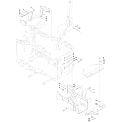 Toro ProLine 113cm - 31040 (323000000 - 323000100) Central Bar and Rear Axle Frame