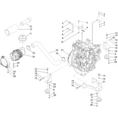Toro ProLine 113cm - 31040 (323000000 - 323000100) Engine and Air Filter