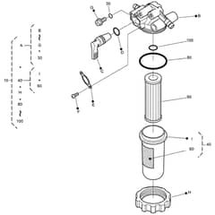 Toro ProLine 113cm - 31040 (324000167 - 324000174) Fuel Filter