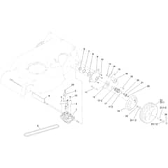 Toro Proline Heavy-Duty BBC 53cm - 22285 (400000000 - 415399999) Transmission and Rear Wheel