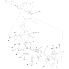 Toro Proline Mid-Size 122cm - 44424TE (400000000 - 406499999) RH Control Handle No. 139-1532