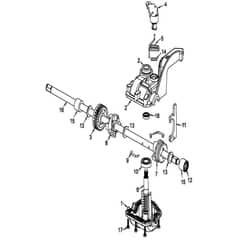 McCulloch Promac - 5553 SD - 2010-03 - Gear Case Parts Diagram