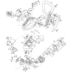 Makita PS-420SC - Petrol Chain Saw - Power Tool 01 Diagram