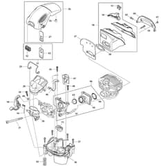 Makita PS-5105CH - Petrol Chain Saw - Power Tool 02 Diagram