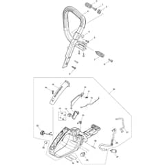 Makita PS-550 - Petrol Chain Saw - Power Tool 01 Diagram