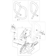 Makita PS-7300 - Petrol Chainsaw - Power Tool 01 Diagram