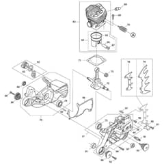 Makita PS-7310 - Petrol Chainsaw - Power Tool 03 Diagram
